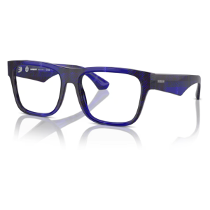 Occhiali Burberry modello BE 2345, colore blu, a forma rettangolare, riflettono una moderna eleganza e stile unico.