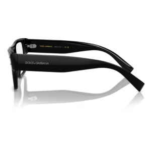 Occhiali Dolce & Gabbana DG5032, neri, rettangolari, con il logo visibile sulle aste.