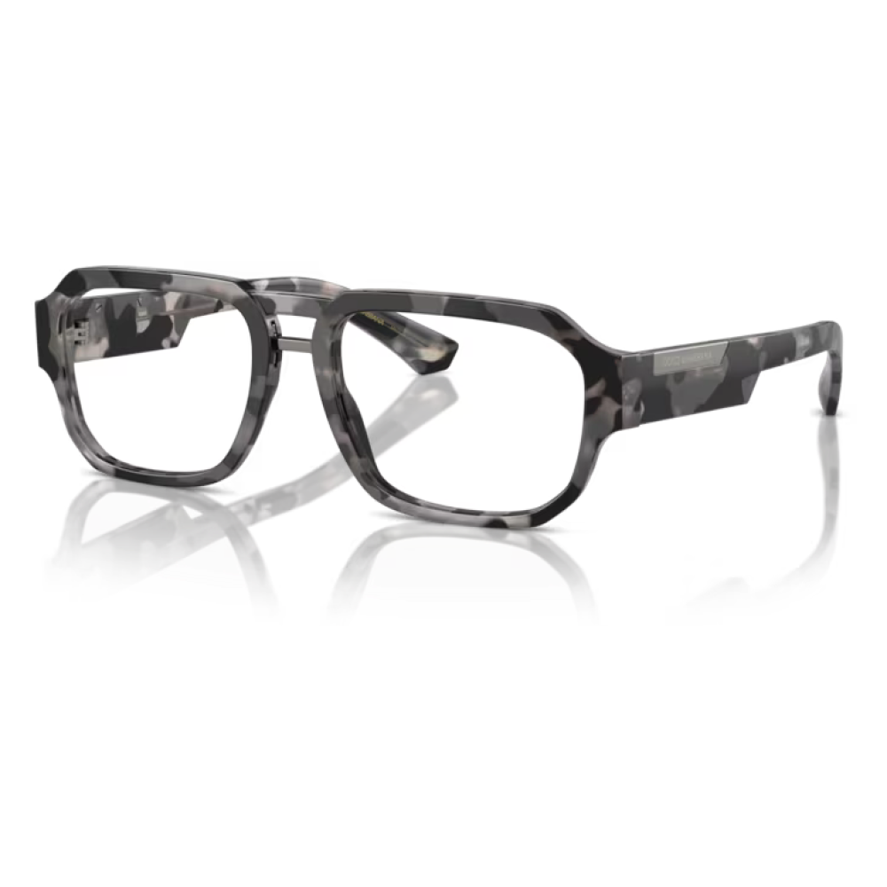 Montatura occhiali Balenciaga BB0105S in acetato trasparente e grigio, forma squadrata, design moderno.