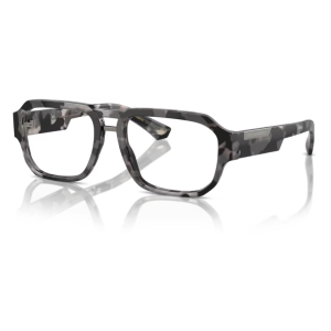 Montatura occhiali Balenciaga BB0105S in acetato trasparente e grigio, forma squadrata, design moderno.