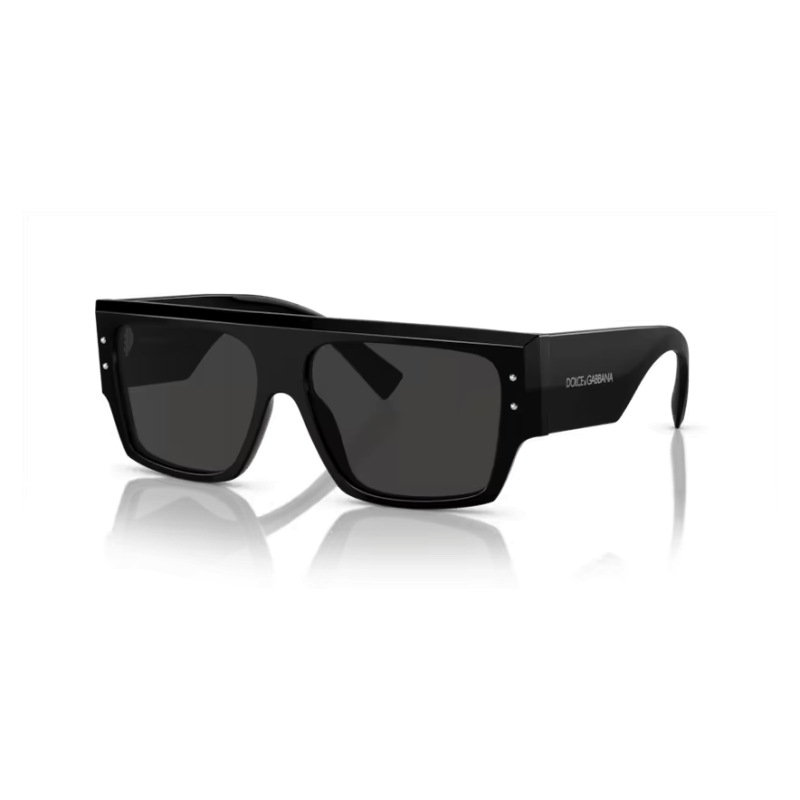 Occhiali da sole Dolce & Gabbana DG6134, colore nero, con design squadrato e montatura spessa.