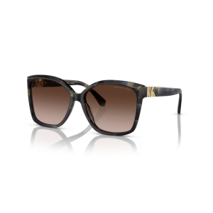 MICHAEL KORS 2201 395213 acetato | sole donna Occhiali da sole Michael Kors Adrianna III, colore tartarugato blu, forma a farfalla, modello MK 2023, lenti sfumate marroni.