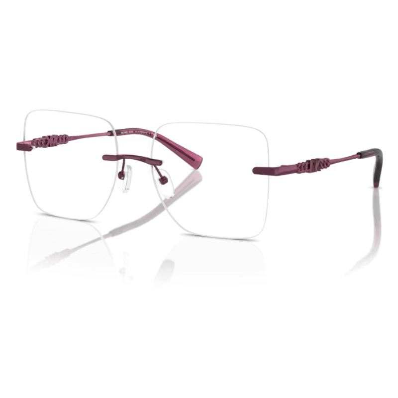 Occhiali Lindberg Strip3p Titanium, modello n. 1504, colore Bordeaux, forma rettangolare senza montatura.