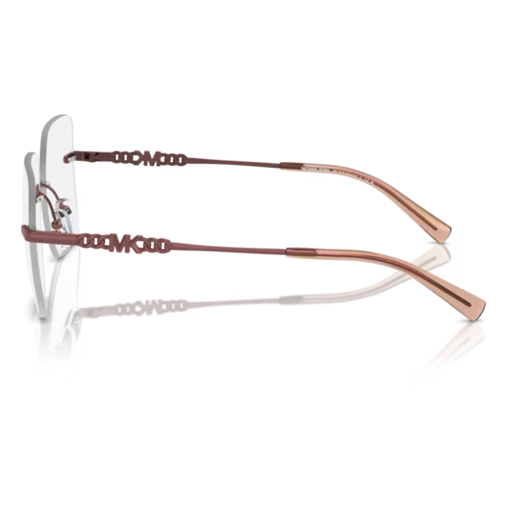 Occhiali da vista Marc Jacobs MJ 1030 col 2M2 rosa, forma rettangolare con montatura sottile e aste decorate.