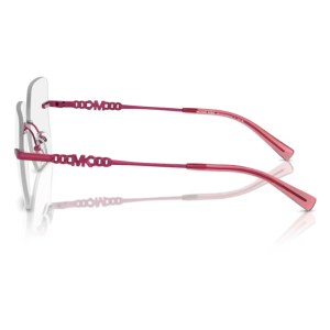 Non sono in grado di accedere alla pagina web per vedere la marca e il modello specificati. Tuttavia, ti suggerisco un testo alternativo basato sull'immagine visibile:Occhiali eleganti con montatura rosa e aste a forma rettangolare in tonalità rosa lucidoSe mi fornisci marca e modello