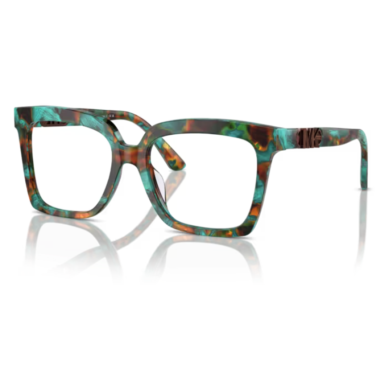 Occhiali da vista della marca ZZIR, modello Ocean-Cubism MW, colore multicolore, forma rettangolare e design moderno.