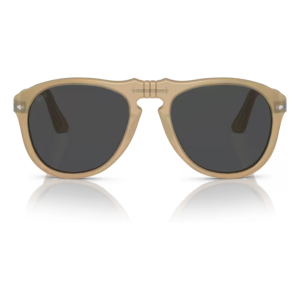 Occhiali da sole Persol PO3272S colore Beige con montatura irregolare, lenti scure per un look elegante e versatile.