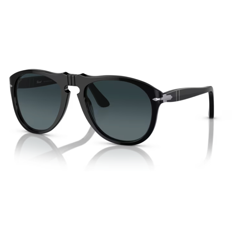 Occhiali da sole Persol PO3260S, colore nero, forma pilota.