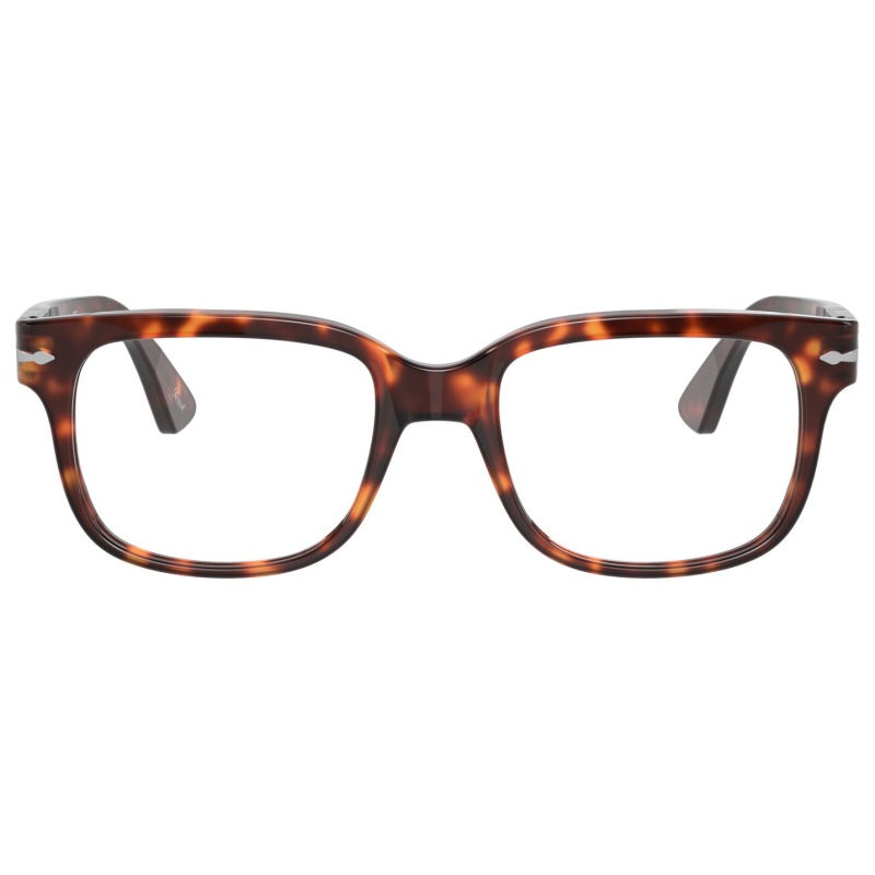Occhiali Persol PO3262V colore Havana, forma squadrata, ideali per un look elegante e raffinato.