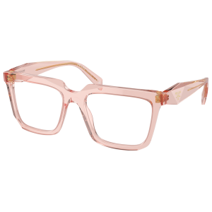 Occhiali Prada modello PR 18WV rosa, forma squadrata.