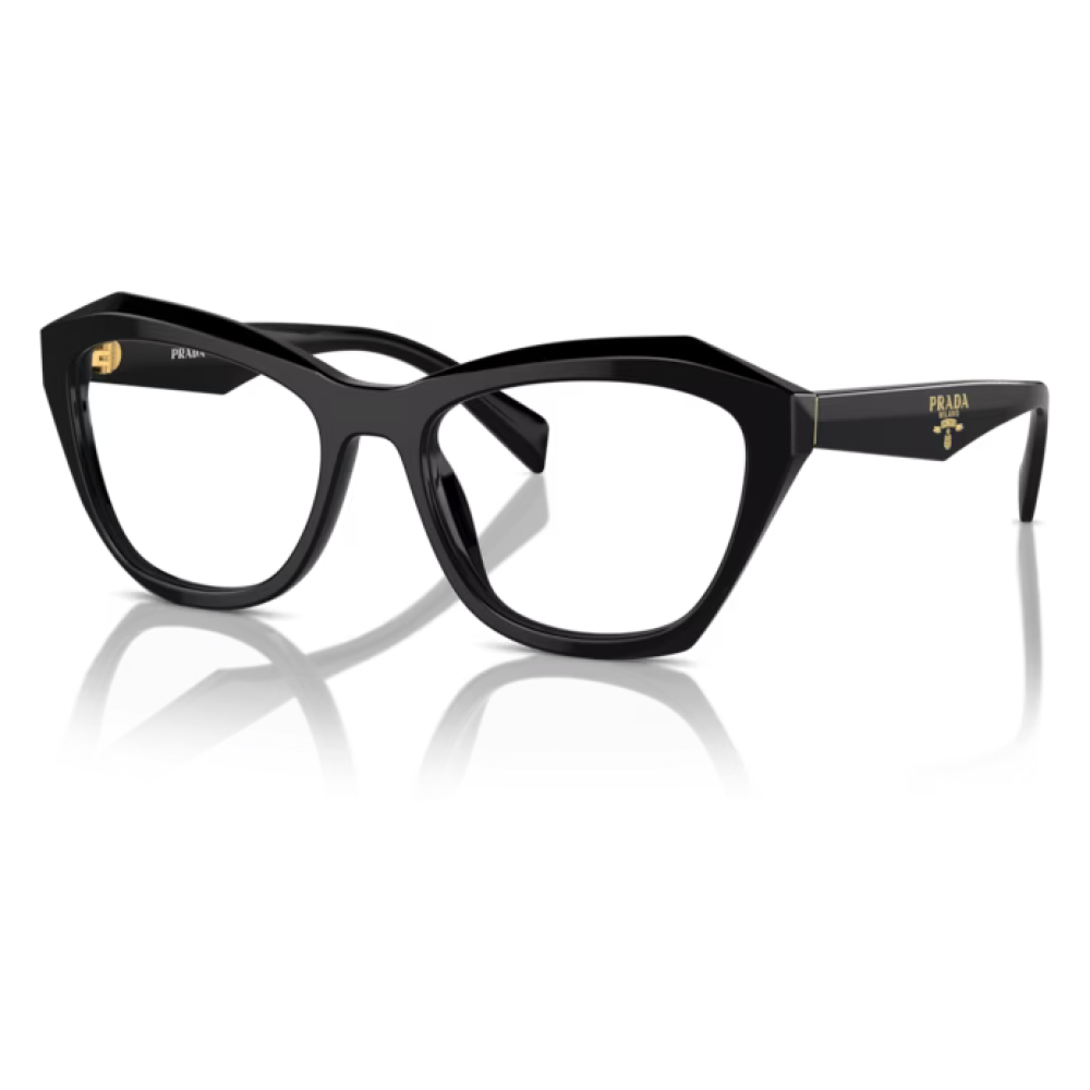 Prada A20V 16K1O1 acetato | vista donna Occhiali da vista Prada modello PR12YV in acetato nero con forma a occhi di gatto.