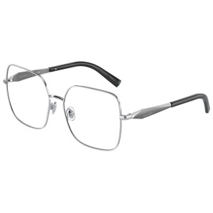 Occhiali da vista Tiffany & Co. modello TF2210 in colore argento, con montatura rettangolare in metallo.