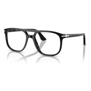 Occhiali Persol PO 3272V forma quadrata, colore nero.