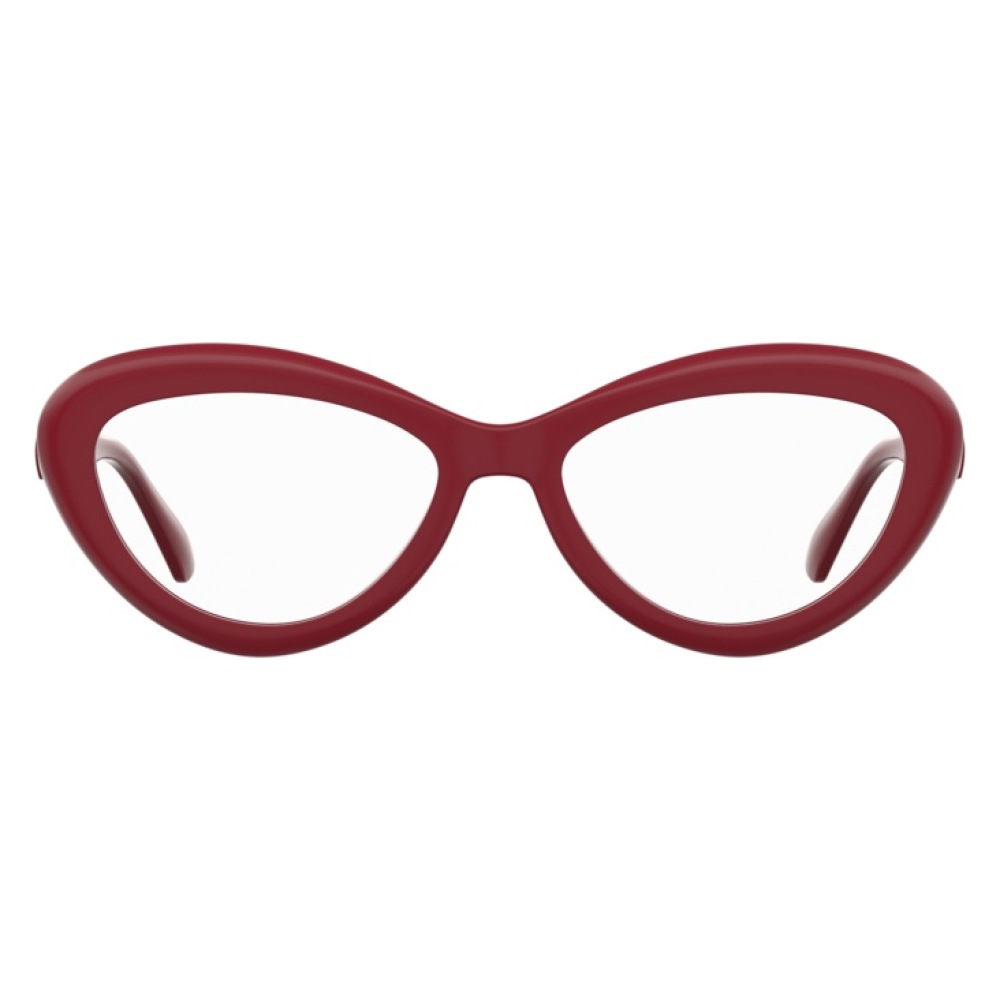 Occhiali da vista Vogue VO5212S, colore rosso opaco, forma a farfalla, ideali per un look audace e raffinato.