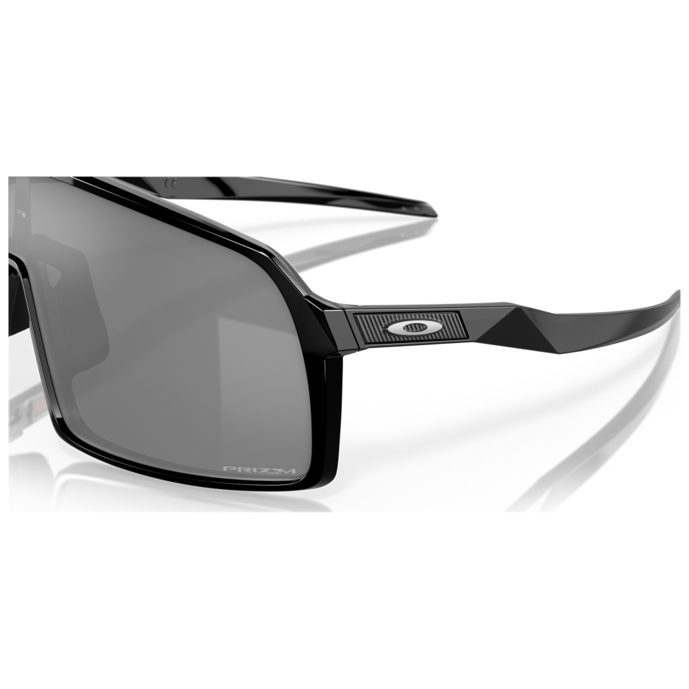 Occhiali da sole Oakley Kato, colore nero con lenti Prizm rettangolari, design futuristico ed elegante.