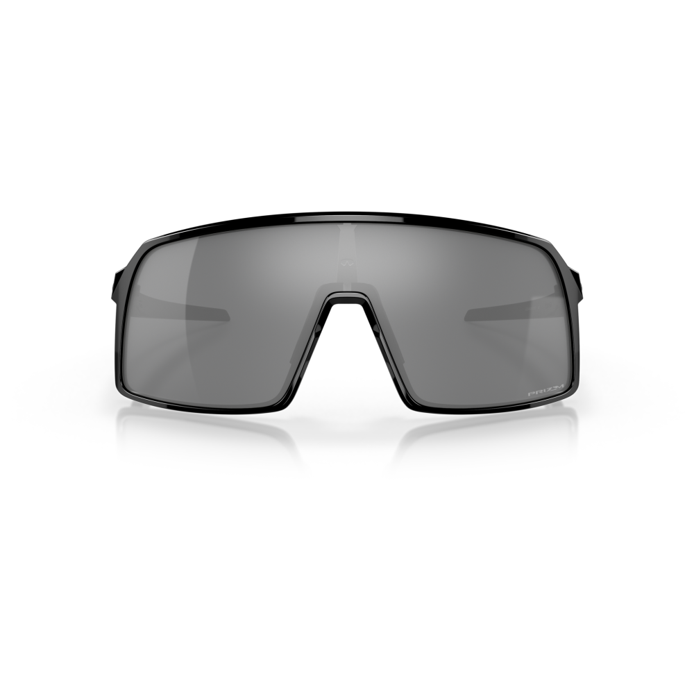 Occhiali Oakley modello Sutro Lite Sweep colore Polished Black con lenti Prizm Black, forma squadrata e avvolgente.