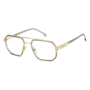 Occhiali da vista Porsche Design modello P8349 in colore oro trasparente con forma rettangolare.