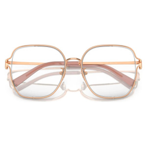 1155_3 Occhiali Transitions modello TL-P165-C4, colore oro rosa, forma quadrata con montatura in metallo.