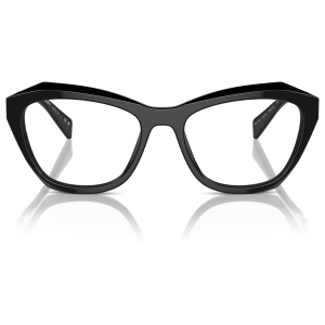 0PR_A20V__16K1O1__P21__shad__fr Occhiali neri Prada, montatura cat-eye, eleganti e moderni.